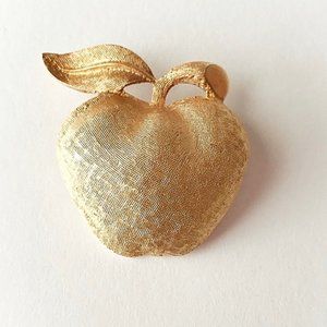 Coro Apple Brooch